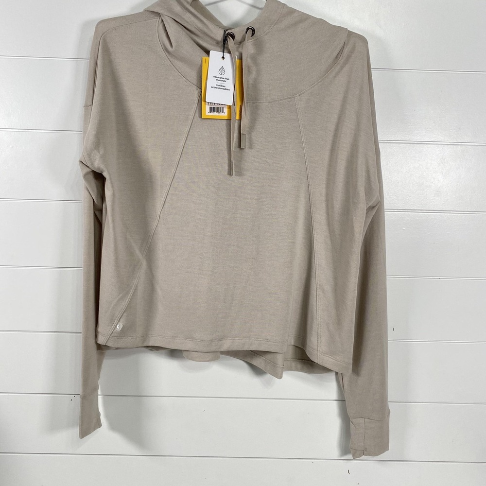 Lole Downtown Pullover Hoodie Womens Large Abalone Heather Eco Conscious LSW4305